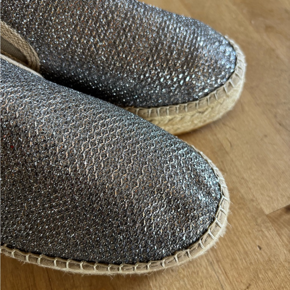 New Toni Pons Silver Platform Slip On shoes  Sz 42 10 - Picture 7 of 9